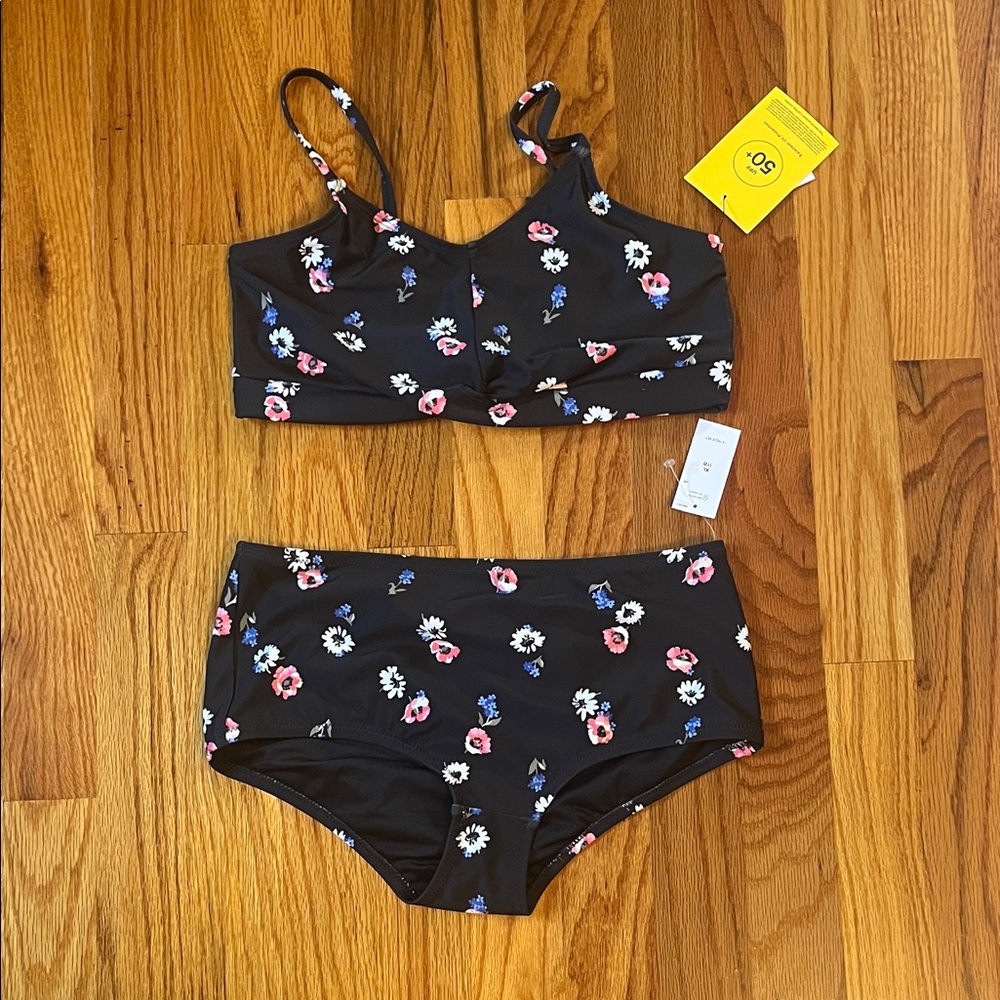 GAP Kids Navy Floral Bikini Set